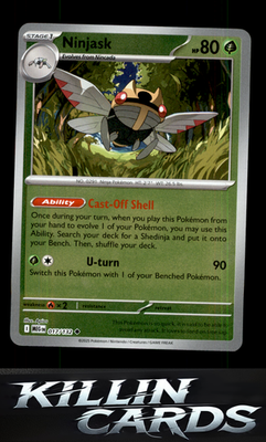 Reverse Holofoil Ninjask - 017/132 017/132 Pokemon Uncommon ME01: Mega Evolution