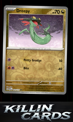 Reverse Holofoil Dreepy 071/131 Pokemon Common SV: Prismatic Evolutions Card NM