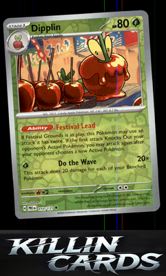 Reverse Holofoil Dipplin 010/131 Pokemon Uncommon SV: Prismatic Evolutions Card