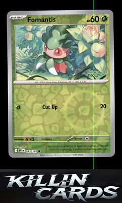 Reverse Holofoil Fomantis 013/182 Common SV10: Destined Rivals Pokemon Card NM