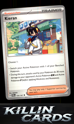 Kieran - 154/167 154/167 Pokemon Uncommon SV06: Twilight Masquerade Card NM