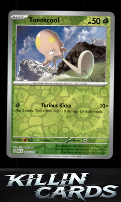 Reverse Holofoil Toedscool - 004/091 004/091 Pokemon Common SV: Paldean Fates Ca