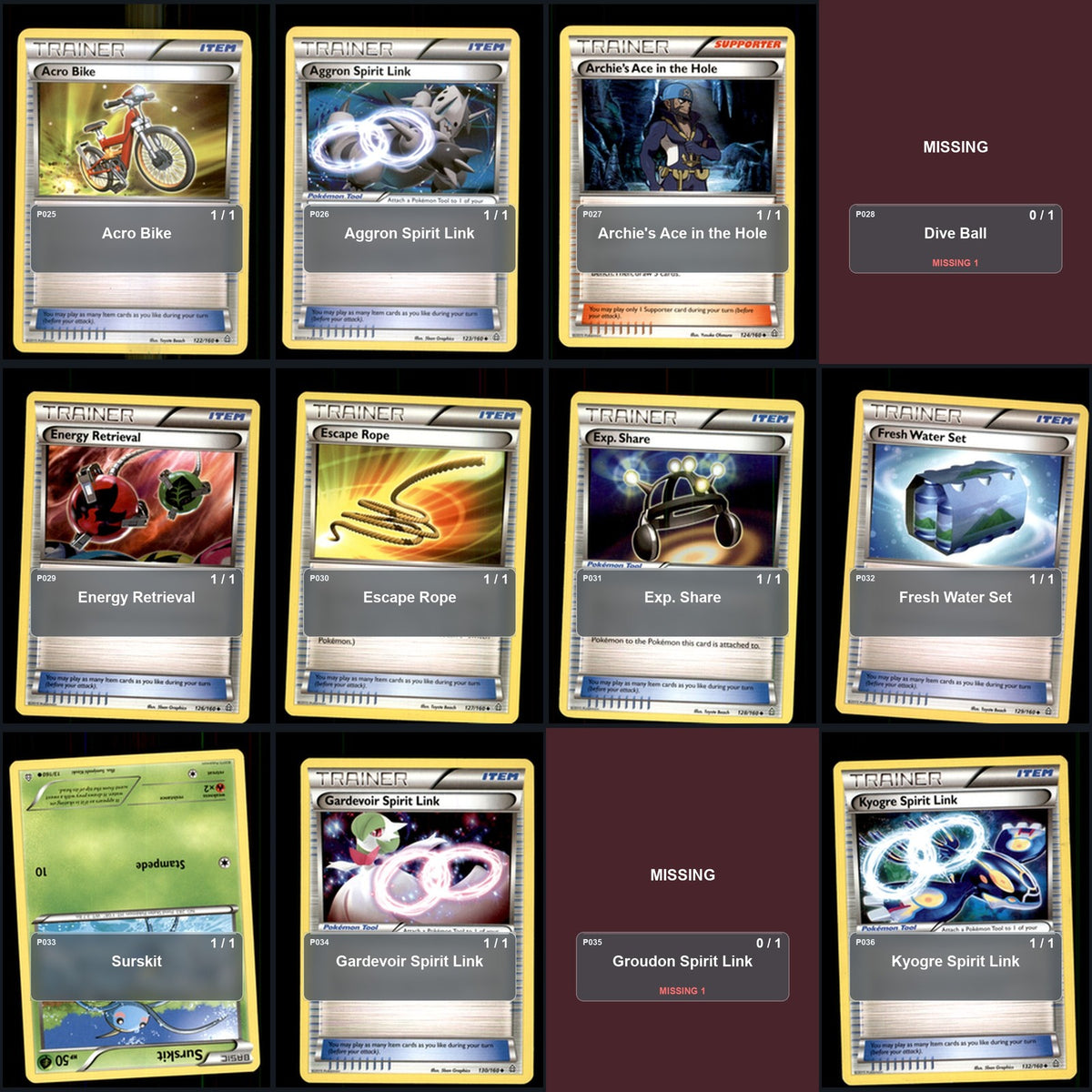Pokemon TCG XY - Primal Clash C/UC/R Standard Set 92 Cards