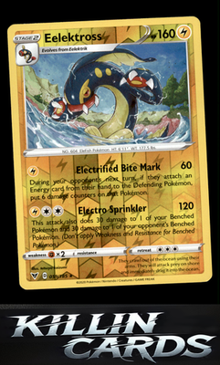 Reverse Holofoil Eelektross 059/185 Pokemon Rare SWSH04: Vivid Voltage Card NM