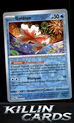 Reverse Holofoil Goldeen 020/131 Pokemon Common SV: Prismatic Evolutions Card NM