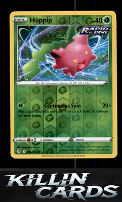 Reverse Holofoil Hoppip 002/203 Pokemon Common SWSH07: Evolving Skies Card NM