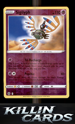 Reverse Holofoil Sigilyph 066/172 Pokemon Uncommon SWSH09: Brilliant Stars Card