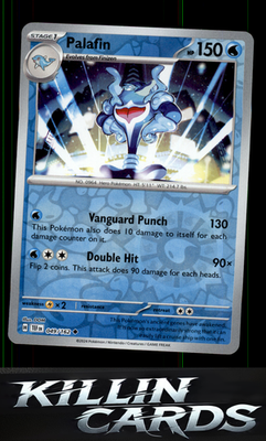 Reverse Holofoil Palafin 049/162 Pokemon Uncommon SV05: Temporal Forces Card NM