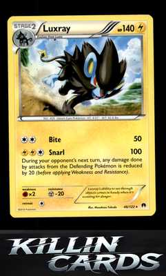 Luxray 46/122 Pokemon Rare XY - BREAKpoint Card LP