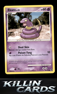 Ekans 66/106 Pokemon Common Great Encounters Card LP