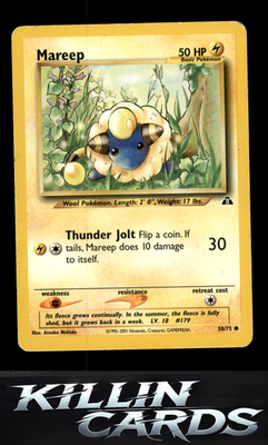 Mareep 58/75 Pokemon Common Neo Discovery Card LP