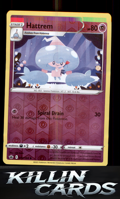 Reverse Holofoil Hattrem 072/198 Pokemon Uncommon SWSH06: Chilling Reign Card NM
