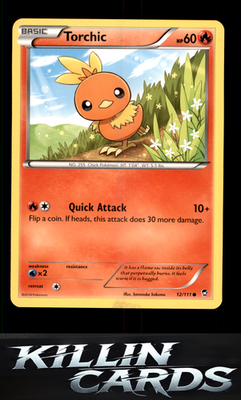 Torchic 12/111 Pokemon Common XY - Furious Fists Card LP
