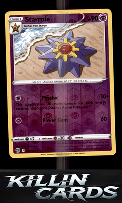 Reverse Holofoil Starmie 055/172 Pokemon Uncommon SWSH09: Brilliant Stars Card N