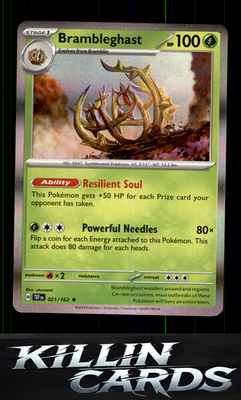 Brambleghast 021/162 Pokemon Rare SV05: Temporal Forces Card NM