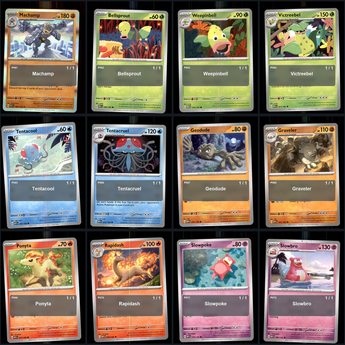 Pokemon TCG SV: Scarlet & Violet 151 C/UC/R Standard Set 151 Cards