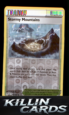 Reverse Holofoil Stormy Mountains 161/203 Pokemon Uncommon SWSH07: Evolving Skie