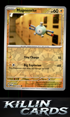 Reverse Holofoil Magnemite 081/165 Pokemon Common SV: Scarlet & Violet 151 Card