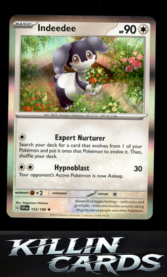 Indeedee 153/198 Pokemon Rare SV01: Scarlet & Violet Base Set Card NM
