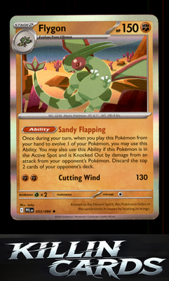 Flygon - 053/094 053/094 Pokemon Rare ME02: Phantasmal Flames Card NM
