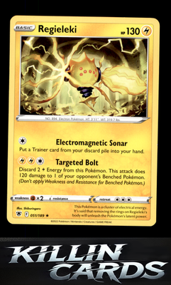 Regieleki 051/189 Pokemon Rare SWSH10: Astral Radiance Card LP