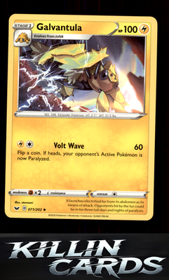Galvantula 071/202 Pokemon Uncommon SWSH01: Sword & Shield Base Set Card NM