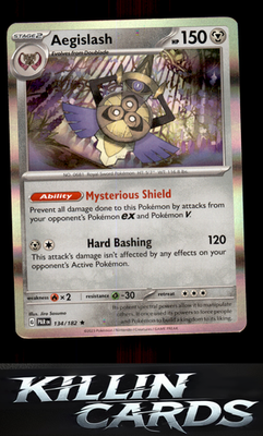 Aegislash - 134/182 134/182 Pokemon Rare SV04: Paradox Rift Card NM
