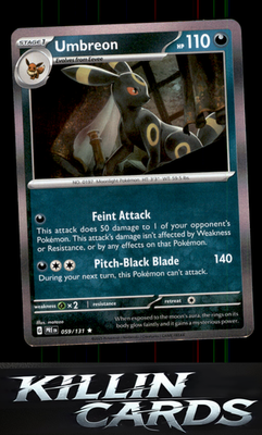 Umbreon 059/131 Pokemon Rare SV: Prismatic Evolutions Card NM