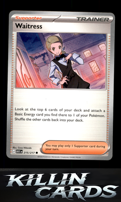 Waitress 215/217 Pokemon Common ME: Ascended Heroes Card NM