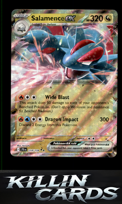Salamence ex - 114/159 114/159 Pokemon Double Rare SV09: Journey Together Card N