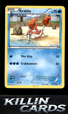 Krabby 13/119 Pokemon Common XY - Phantom Forces Card LP