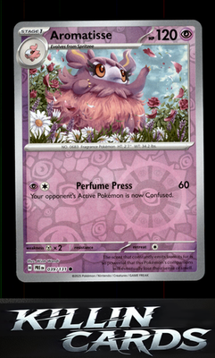 Reverse Holofoil Aromatisse 039/131 Pokemon Common SV: Prismatic Evolutions Card