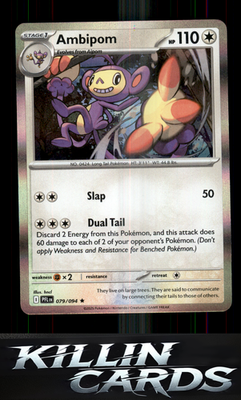 Ambipom - 079/094 079/094 Pokemon Rare ME02: Phantasmal Flames Card NM