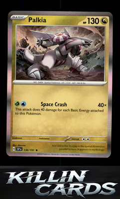 Palkia 136/191 Pokemon Rare SV08: Surging Sparks Card NM