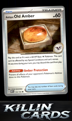 Antique Old Amber 154/165 Pokemon Common SV: Scarlet & Violet 151 Card NM
