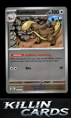 Reverse Holofoil Gumshoos - 110/132 110/132 Pokemon Uncommon ME01: Mega Evolutio