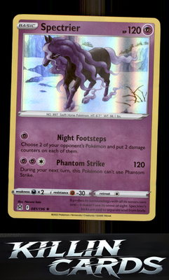 Spectrier 081/196 Pokemon Holo Rare SWSH11: Lost Origin Card NM
