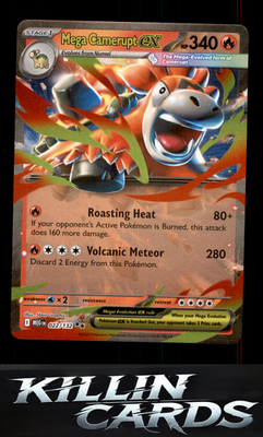 Mega Camerupt ex - 022/132 022/132 Pokemon Double Rare ME01: Mega Evolution Card