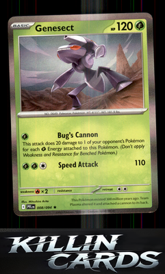 Genesect 008/094 Pokemon Rare ME02: Phantasmal Flames Card NM