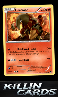 Heatmor 15/122 Pokemon Uncommon XY - BREAKpoint Card NM
