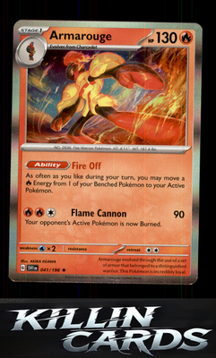 Armarouge - 041/198 041/198 Pokemon Rare SV01: Scarlet & Violet Base Set Card NM