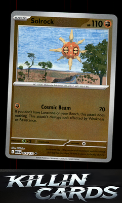 Reverse Holofoil Solrock 075/132 Pokemon Uncommon ME01: Mega Evolution Card NM