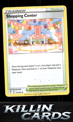 Shopping Center 157/203 Pokemon Uncommon SWSH07: Evolving Skies Card NM