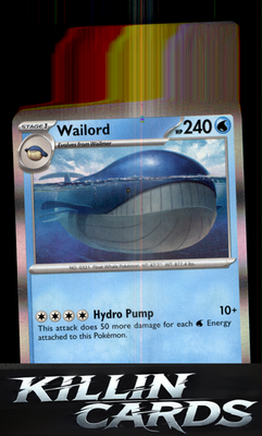Wailord 032/159 Pokemon Rare SWSH: Crown Zenith Card NM