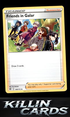 Friends in Galar 140/172 Pokemon Uncommon SWSH09: Brilliant Stars Card NM