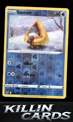 Reverse Holofoil Snorunt 041/195 Pokemon Common SWSH12: Silver Tempest Card NM