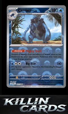 Carracosta 023/086 Pokemon Rare SV: Black Bolt Card NM