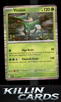 Virizion 010/086 Pokemon Rare SV: White Flare Card NM
