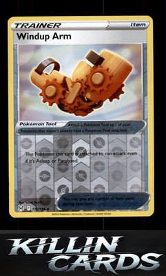 Reverse Holofoil Windup Arm 170/196 Pokemon Uncommon SWSH11: Lost Origin Card NM