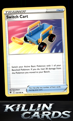 Switch Cart 154/189 Pokemon Uncommon SWSH10: Astral Radiance Card NM